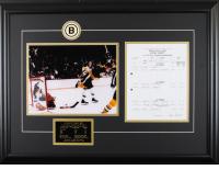 Bobby Orr "The Goal" with NHL Game Sheet